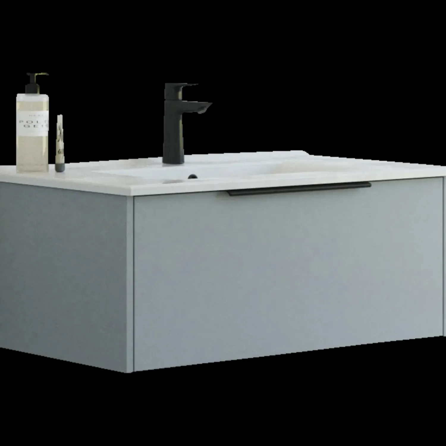 Vaskeskabe^Scanbad NOW vaskeskab m/én skuffe 33,8x61x45,5 mat lyseblå glat front