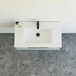 Vaskeskabe^Scanbad NOW vaskeskab m/én skuffe 33,8x61x45,5 mat lyseblå glat front