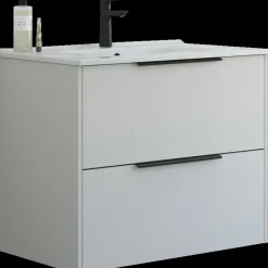 Vaskeskabe^Scanbad NOW vaskeskab m/to skuffer 65,8x81x45,5 cm mat sand glat front