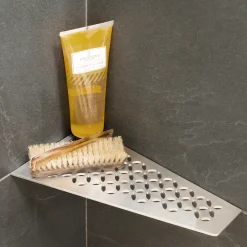 Best Schlüter hylde firkantet floral, børstet stål