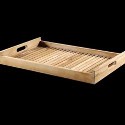 Plante- Og Anretterborde^Serveringsbakke teak 38x53x5 cm