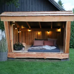 Shelters^Shelter i lærketræ, 6 personer