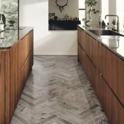 Gulv- Og Vægfliser^Sildebensfliser Marmor Nova grålig 6x40x1,2 cm