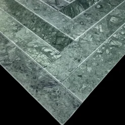 Sale Sildebensfliser Marmor Verde Guatemala grønlig 6x40x1,2 cm