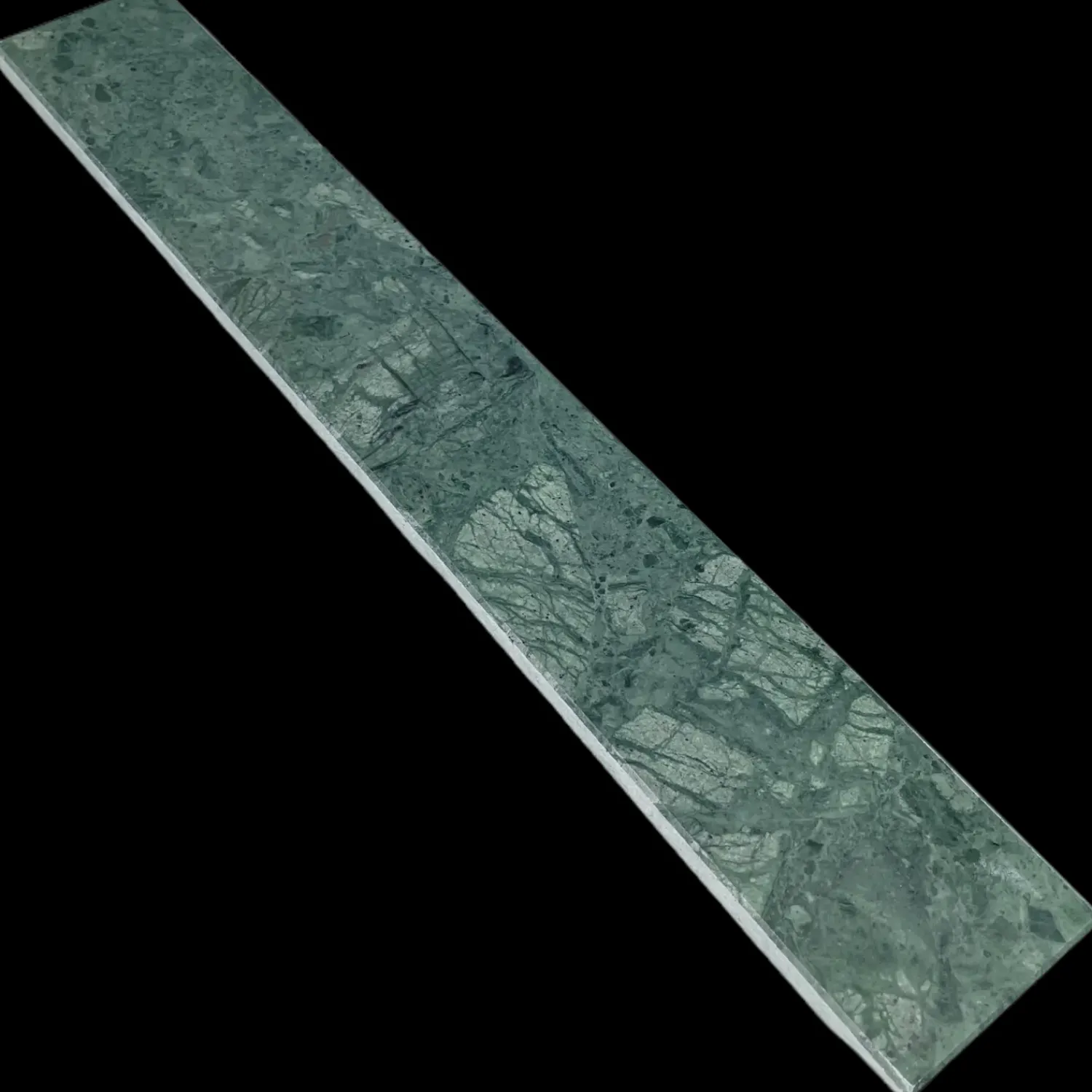 Marmorfliser^Sildebensfliser Marmor Verde Guatemala grønlig 6x40x1,2 cm