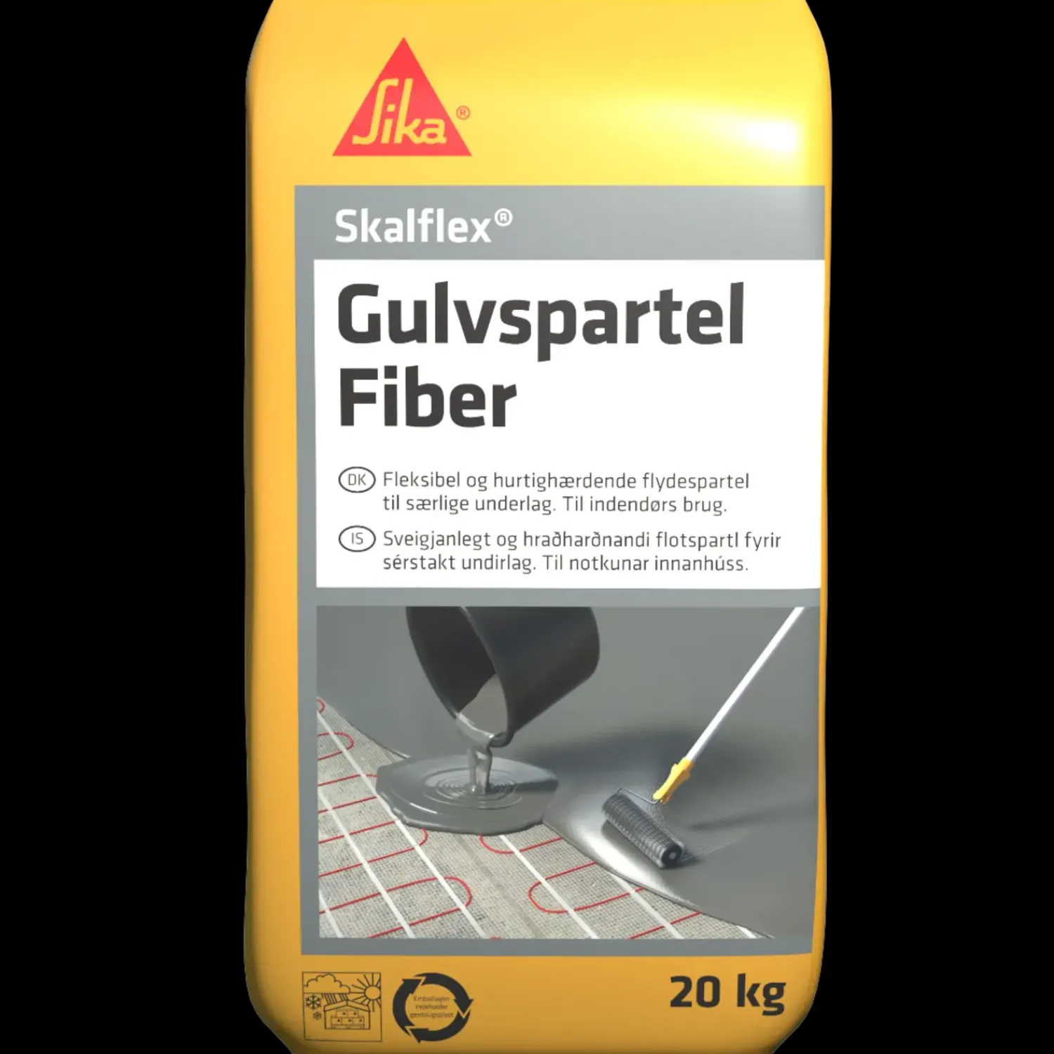 Dame Sika Spartelmasse^Skalflex gulvspartel fiber 20 kg