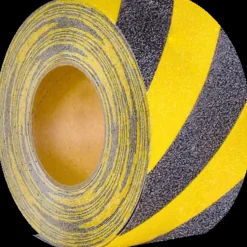 Hot Skridsikker tape advarende 25 mm x 18,3 m gul/sort