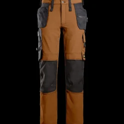 Snickers Arbejdsbukser^6271 fuldstretch arbejdsbukser m/hylserlommer brun/sort str. 52