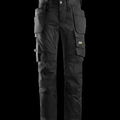 Sale Snickers Allroundwork arbejdsbukser med hylsterlommer stretch sort str. 52