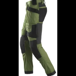 Snickers Arbejdsbukser^AllroundWork stretchbukser khaki grøn/sort str. 52