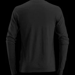 T-Shirts^Snickers Allroundwork t-shirt langærmet uld sort str. 2XL
