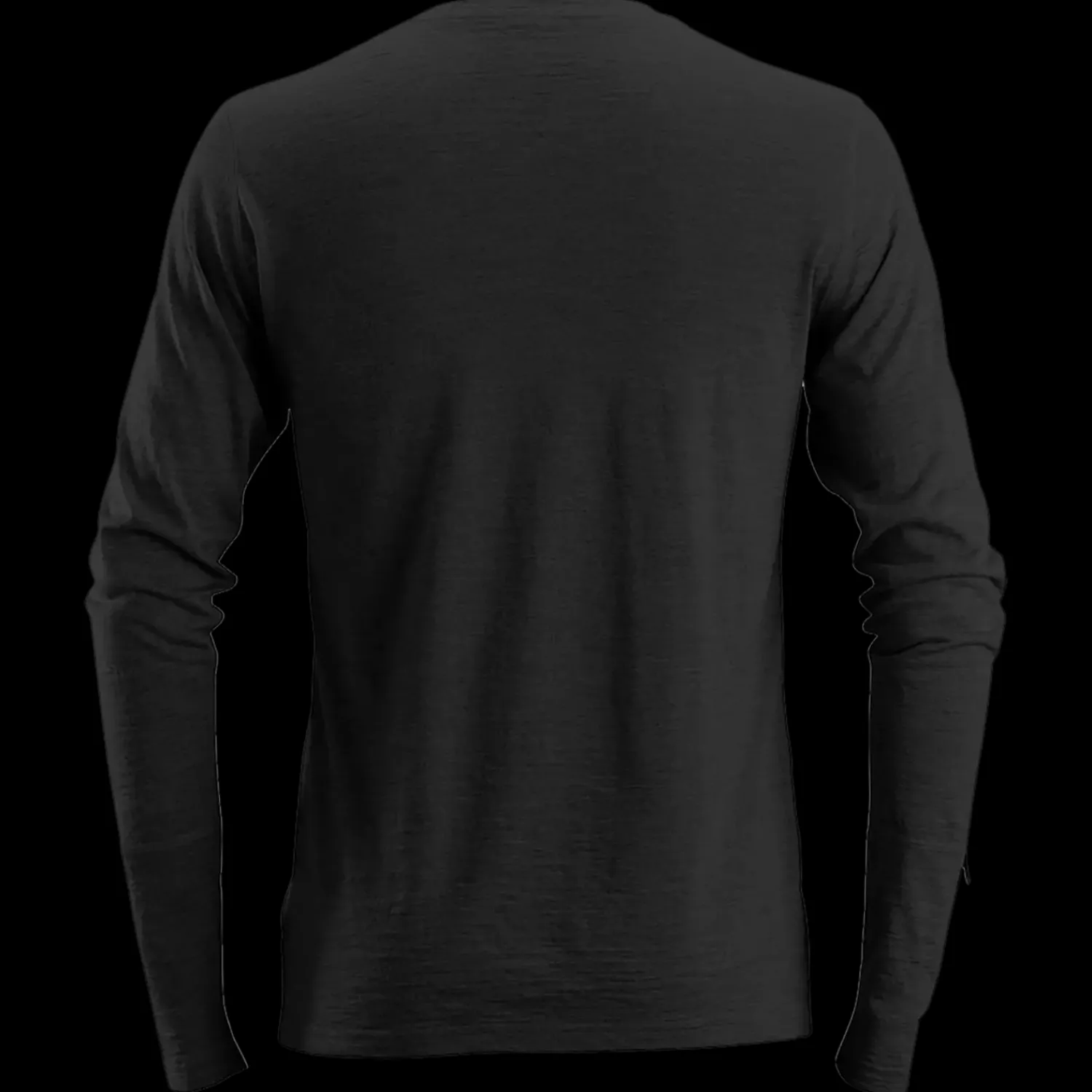 T-Shirts^Snickers Allroundwork t-shirt langærmet uld sort str. 2XL