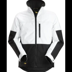 Outlet Snickers Allroundwork vinterjakke vind- og vandafvisende hvid/sort str. L