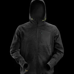 New Snickers FlexiWork hættetrøje i fleece sort str. M