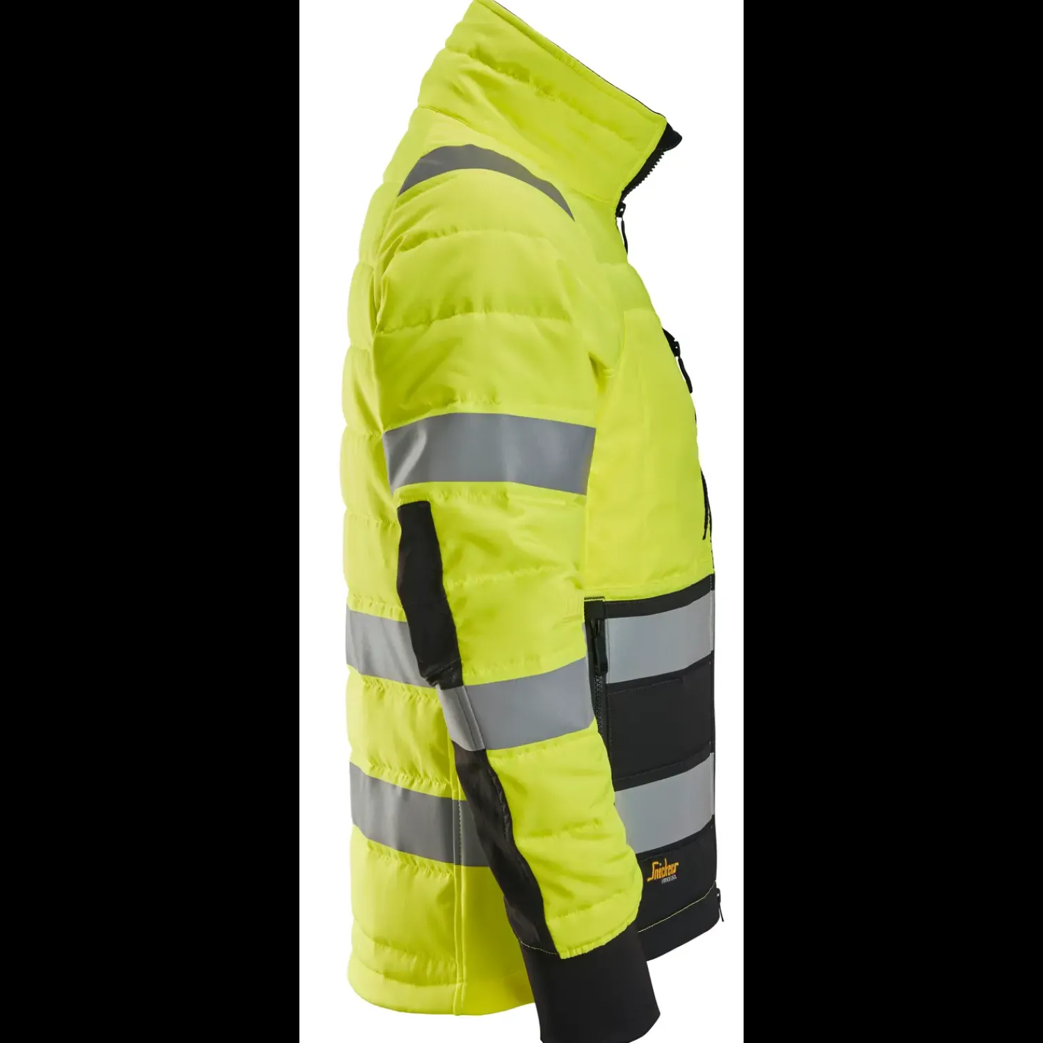 Online Snickers hi-vis letvatteret jakke gul/sort str. 2XL