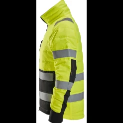 Jakker Og Veste^Snickers hi-vis letvatteret jakke gul/sort str. 2XL