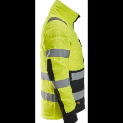 Jakker Og Veste^Snickers hi-vis letvatteret jakke gul/sort str. 2XL