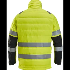 Jakker Og Veste^Snickers hi-vis letvatteret jakke gul/sort str. 2XL