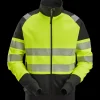 Jakker Og Veste^Snickers hi-vis sweatjakke med lynlås gul/sort str. 2XL