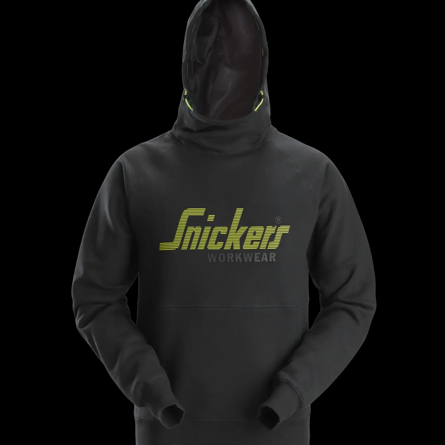 Discount Snickers Logo hættetrøje sort str. XL