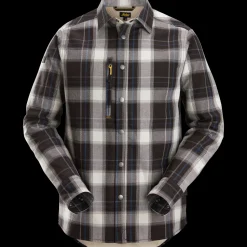 Skjorter^Snickers polstret vinterskjorte sort/råhvid str. L