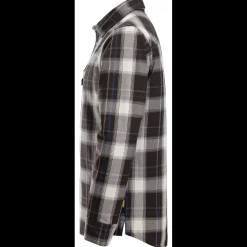 Skjorter^Snickers polstret vinterskjorte sort/råhvid str. L