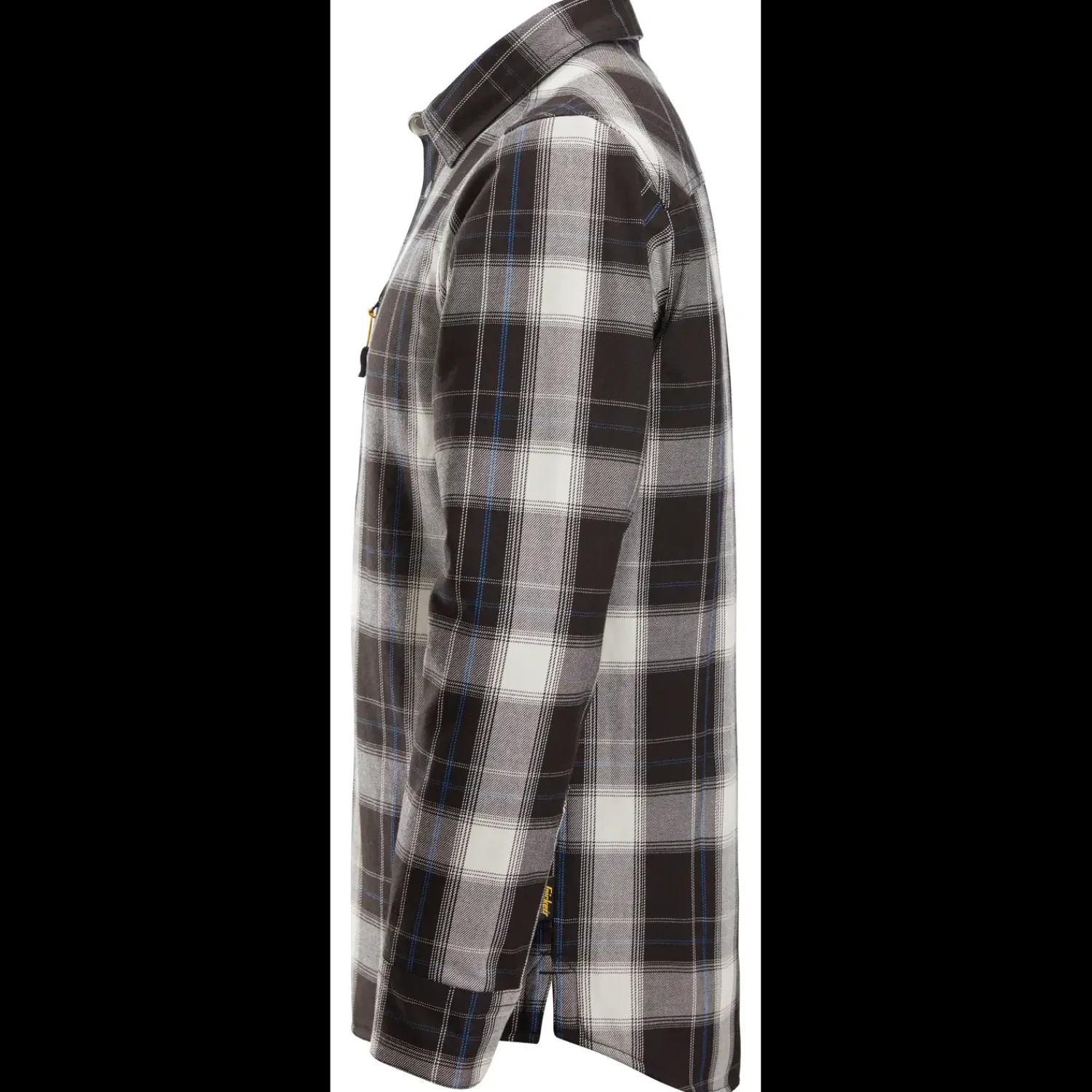 Skjorter^Snickers polstret vinterskjorte sort/råhvid str. L