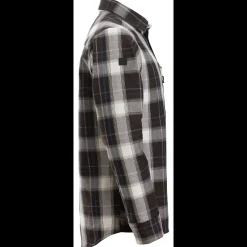 Skjorter^Snickers polstret vinterskjorte sort/råhvid str. L