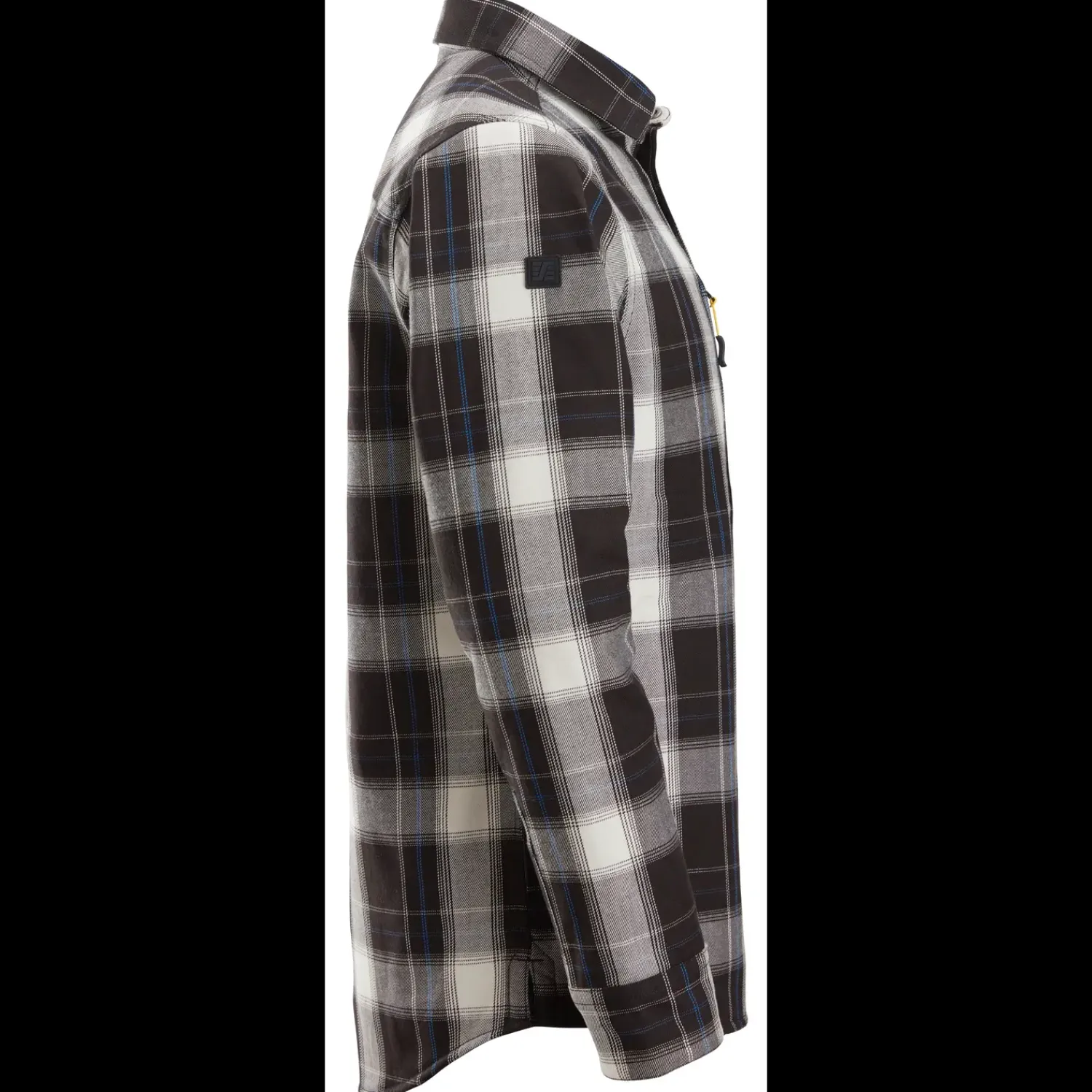 Skjorter^Snickers polstret vinterskjorte sort/råhvid str. L