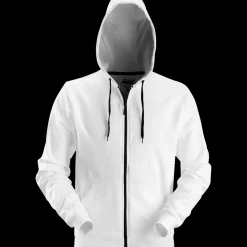 Snickers Workwear hættetrøje med lynlås hvid str. S