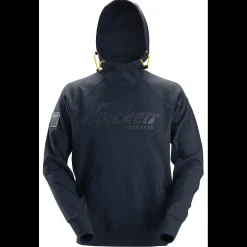 Best Snickers Workwear hættetrøje logo navy str. S