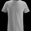Online Snickers Workwear t-shirt kortærmet klassisk lys gråmeleret str. L