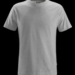 Online Snickers Workwear t-shirt kortærmet klassisk lys gråmeleret str. L