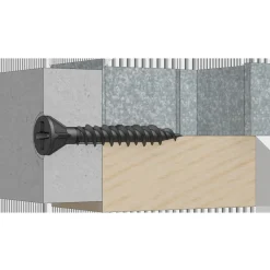 New Spit P-Screw FWS fibergipsskrue løse 3,9x40 mm sort elforz. 1000 stk