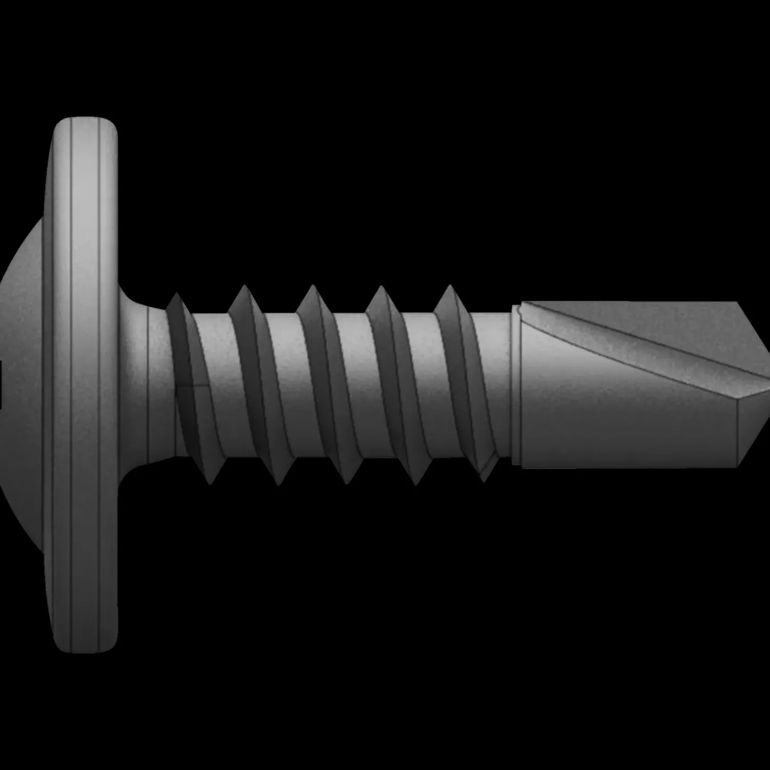 Spit Gipsskruer^P-Screw profilsamleskrue t/2,5 stål 4,2x13 mm PH2 elforz. sort 1000 stk