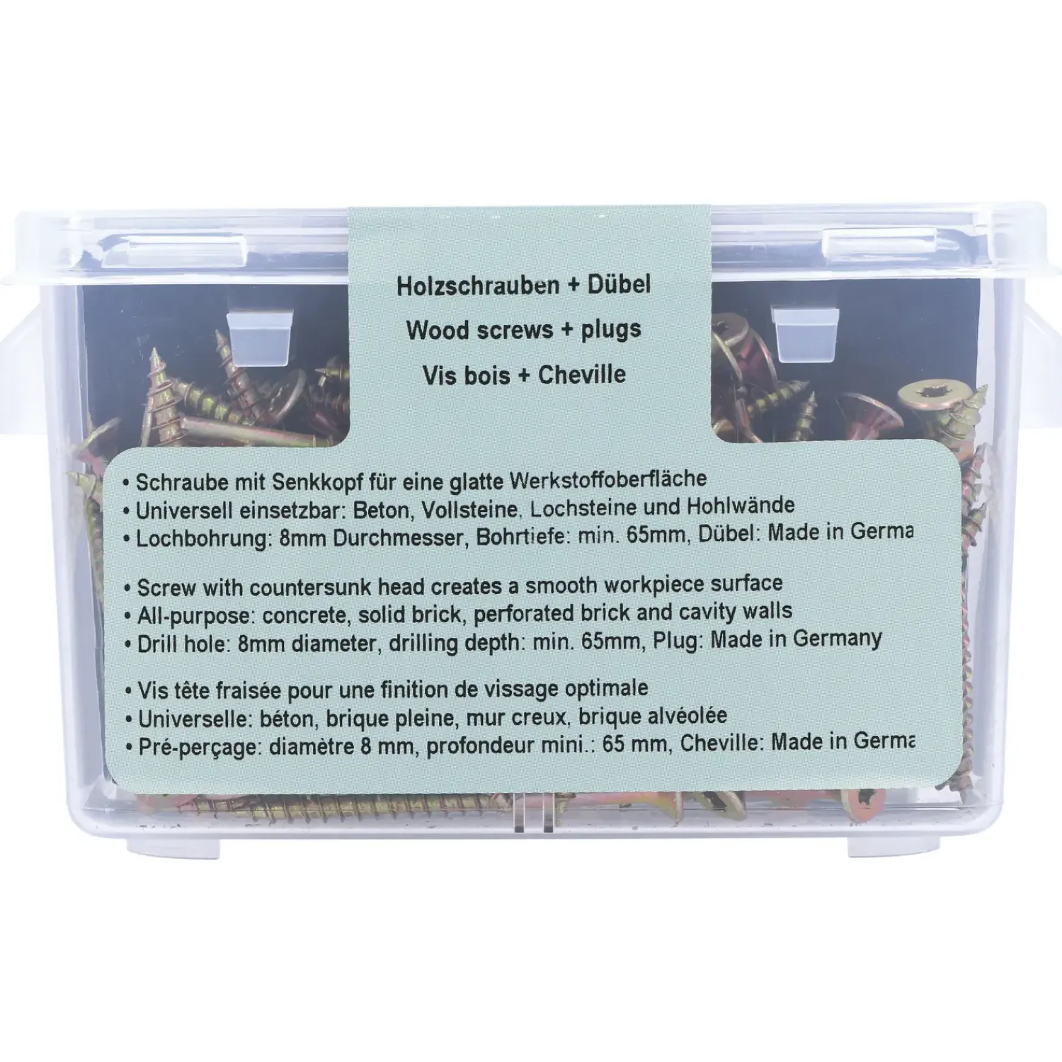 Suki Sortimentsbokse^Spånpladeskruer T25 5,0x60 mm 70 stk