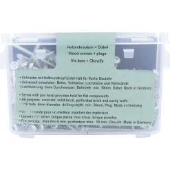 Suki Spånpladeskruer|Sortimentsbokse^Spånpladeskruer T20 4x50 mm 150 stk