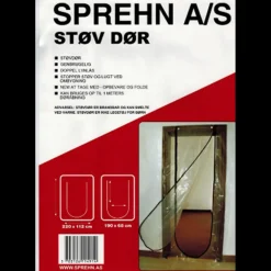 Sprehn Afdækning^støvdør 220x112 cm