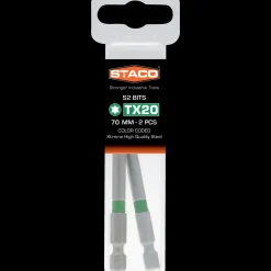 Sale Staco 1/4" PH2 bit orange 70 mm 2 stk.