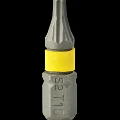 New Staco 1/4" TX10 bit gul 25 mm 30 stk.