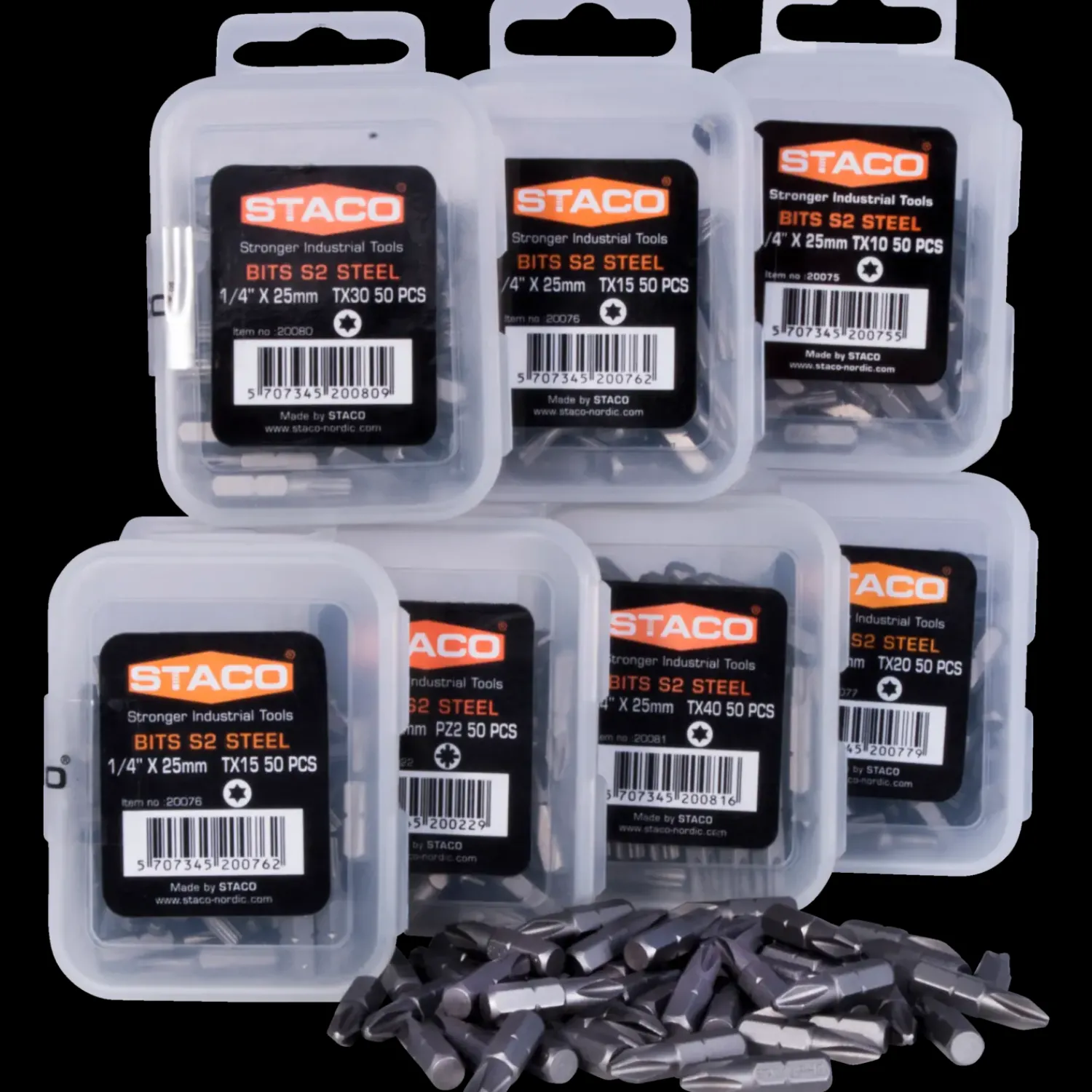 Bits- Og Bitssæt^STACO bits 1/4"x25 mm TX30 2 stk