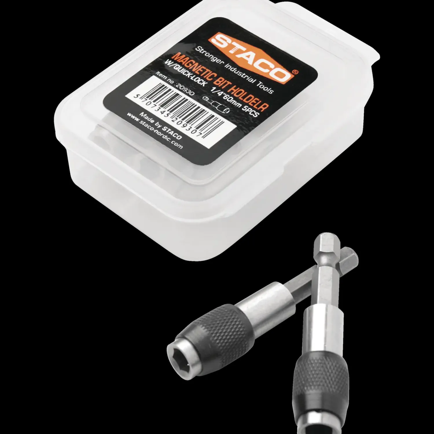 Staco Bits- Og Bitssæt^bitsholder 1/4"x60 mm 5 stk quick-lock