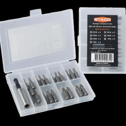 Staco Bits- Og Bitssæt^bitssæt 22 dele C-ring TX-PH