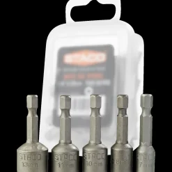 Staco Bits- Og Bitssæt^boltbitssæt 1/4"x45 mm  5 dele