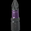 Bits- Og Bitssæt^STACO Slagbits torsion impact PZ2 6 stk lilla
