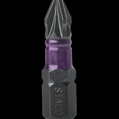 Bits- Og Bitssæt^STACO Slagbits torsion impact PZ2 6 stk lilla