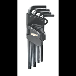 Staco stiftnøglesæt 10 dele 1,5-10 mm med kugle og holder