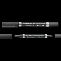 Staedtler Kontorartikler|Tilbehør Til Kontor Og Værksted^permanent marker sort duo fin/mellem