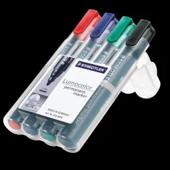 New Staedtler PERMANENT MARKER 352 WP4 RØD/BLÅ/GRØN/SORT