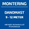 Clearance Danomast Standard montering/opsætning af flagstang 9-12 m   Vær OBS på betingelser for montering